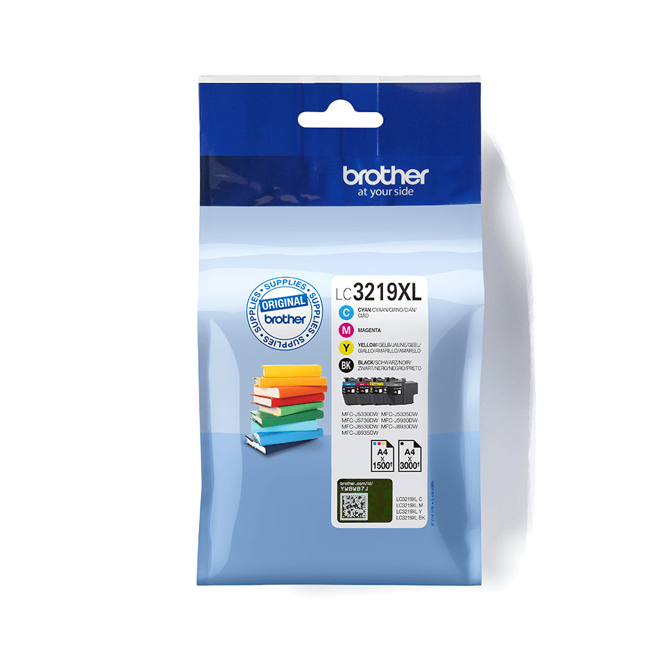 Brother LC3219XLVALDR ink cartridge 4 pc(s) Original Black, Cyan, Magenta, Yellow