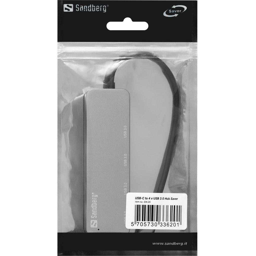 Sandberg USB-C to 4 x USB 3.0 Hub SAVER