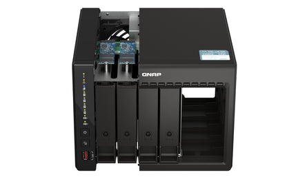 QNAP TS-453E NAS Tower Intel® Celeron® J6412 8 GB 0 TB QNAP QTS Black