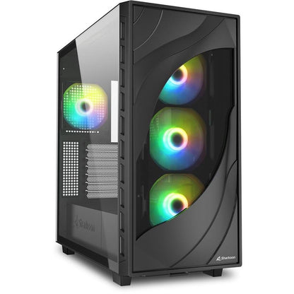 SHARKOON REBEL C80G RGB ATX WITH SIDE WINDOW