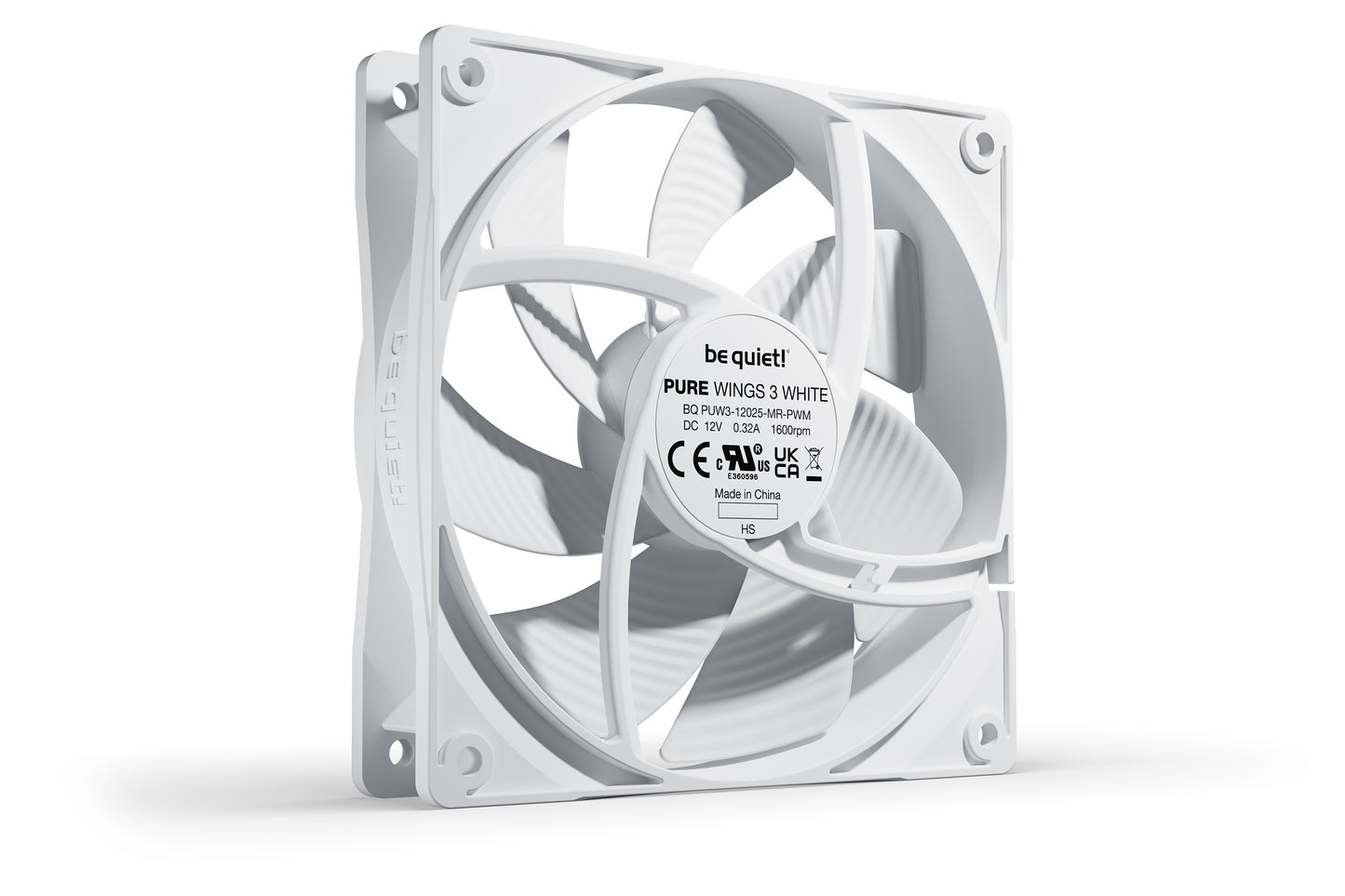 be quiet! Pure Wings 3 120mm PWM White Computer case Fan 12 cm 1 pc(s)