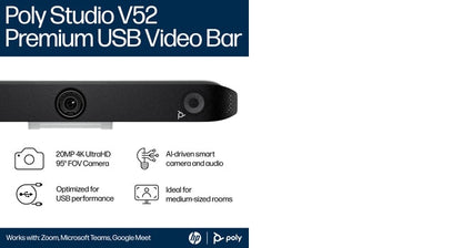 POLY Studio V52 USB Video Bar