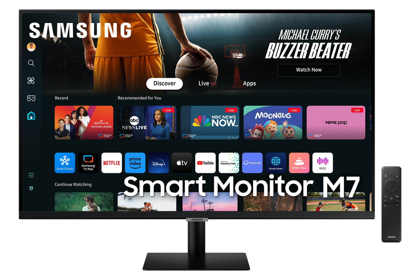 Samsung M70D computer monitor 81.3 cm (32") 3840 x 2160 pixels 4K Ultra HD LED Black