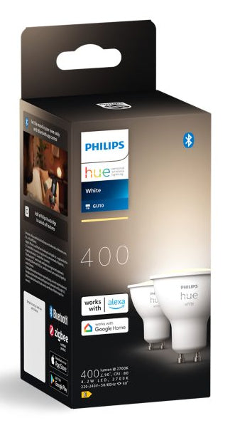 Philips Hue White GU10 Smart lighting spot Bluetooth/Zigbee 4.2 W