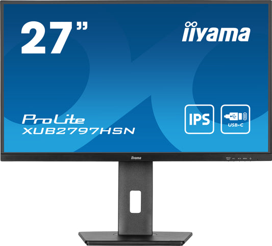 iiyama ProLite XUB2797HSN-B2 computer monitor 68.6 cm (27") 1920 x 1080 pixels Full HD LED Black