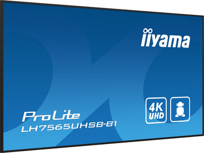 iiyama LH7565UHSB-B1 Signage Display - TECHDIRECT iiyama -  Ireland - Carlow - Dublin - Cork