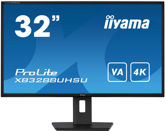 iiyama ProLite XB3288UHSU-B5 computer monitor 80 cm (31.5") 3840 x 2160 pixels 4K Ultra HD LCD Black