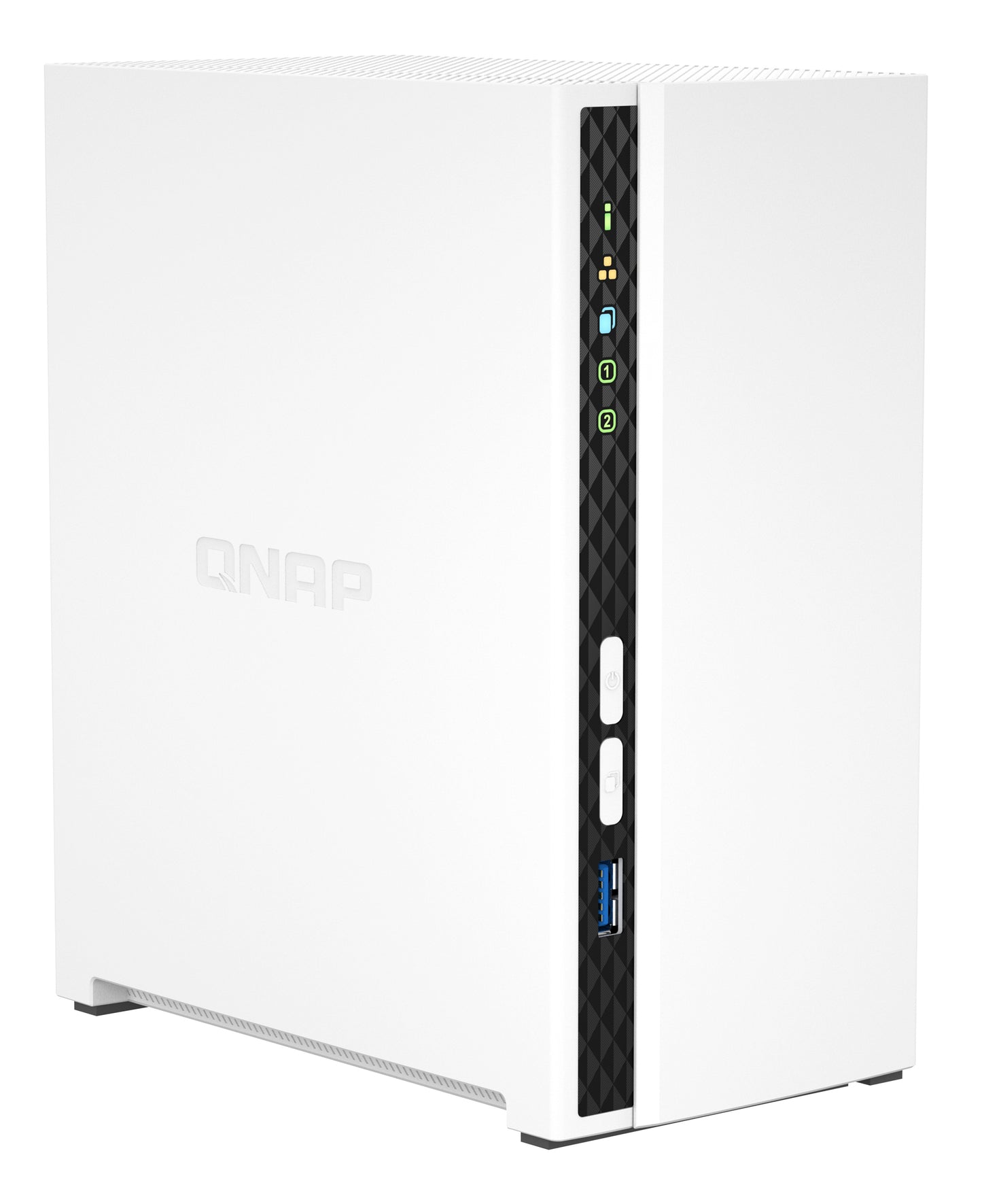 QNAP TS-233 NAS/storage server Tower ARM Cortex-A55 2 GB 0 TB QNAP QTS White