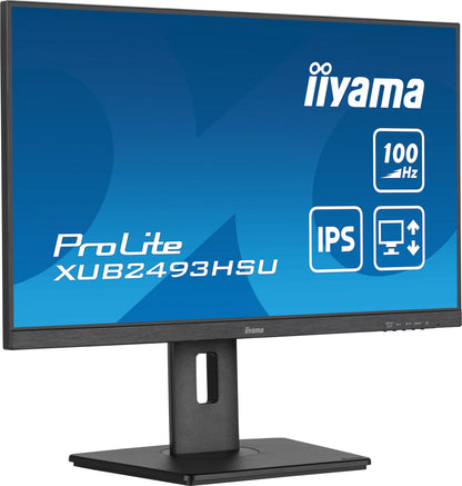 iiyama XUB2493HSU-B7 computer monitor 60.5 cm (23.8") 1920 x 1080 pixels Full HD LED Black