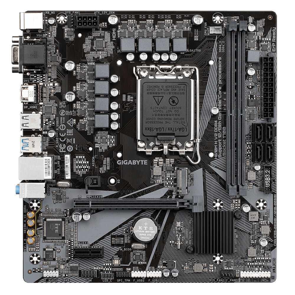 GIGABYTE H610M H V2 DDR4 motherboard