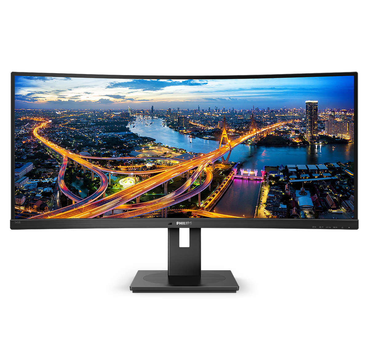 Philips B Line 345B1C/00 computer monitor 86.4 cm (34") 3440 x 1440 pixels Quad HD LCD Black