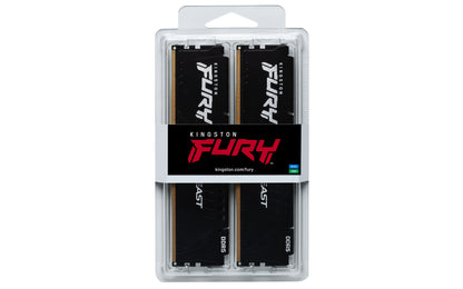 Kingston Technology FURY Beast 32GB 5200MT/s DDR5 CL40 DIMM (Kit of 2) Black