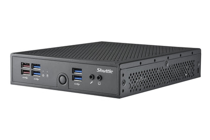 Shuttle XPC slim Barebone DS50U7, i7-1355U, 2x LAN (1x 2.5Gbit ,1x 1Gbit), 1xCOM,1xHDMI,1xDP, 1x VGA, fanless, 24/7 permanent operation