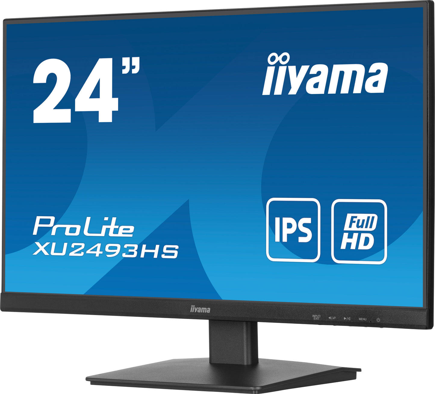 iiyama ProLite XU2493HS-B6 computer monitor 60.5 cm (23.8") 1920 x 1080 pixels Full HD LED Black