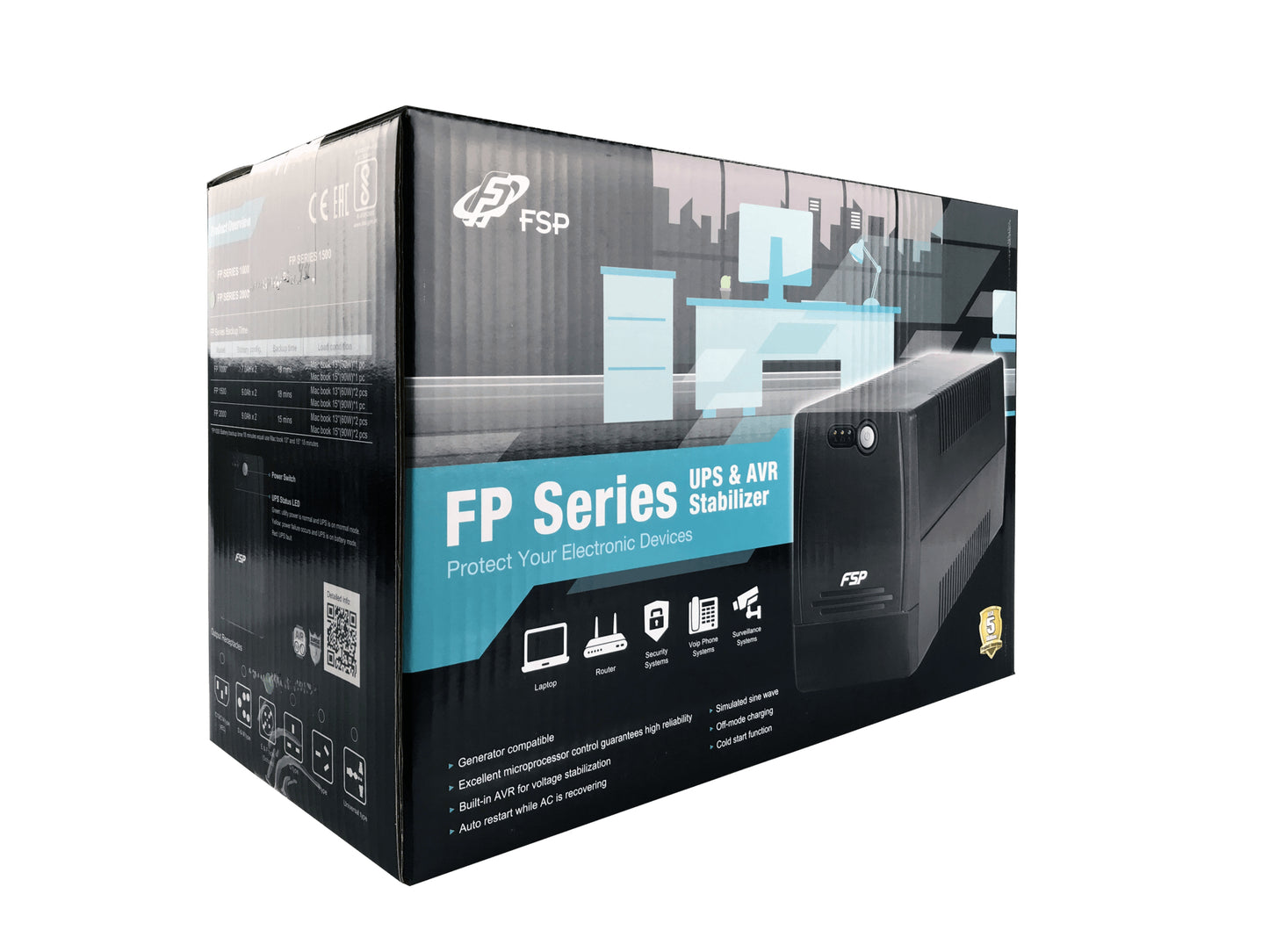 FSP FP 1500 uninterruptible power supply (UPS) Line-Interactive 1.5 kVA 900 W 4 AC outlet(s)