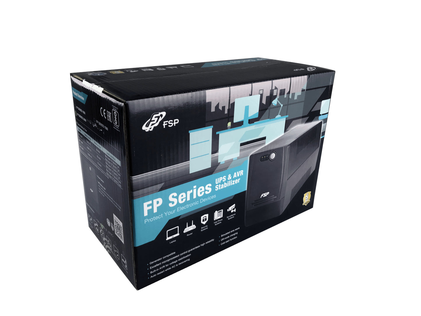 FSP FP 1500 uninterruptible power supply (UPS) Line-Interactive 1.5 kVA 900 W 4 AC outlet(s)