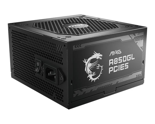 MSI MAG A850GL PCIE5 power supply unit 850 W 20+4 pin ATX ATX Black