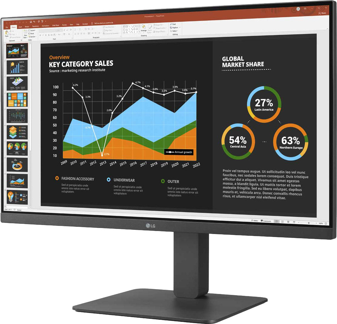 LG 27BR550Y-C computer monitor 68.6 cm (27") 1920 x 1080 pixels Full HD LED Grey