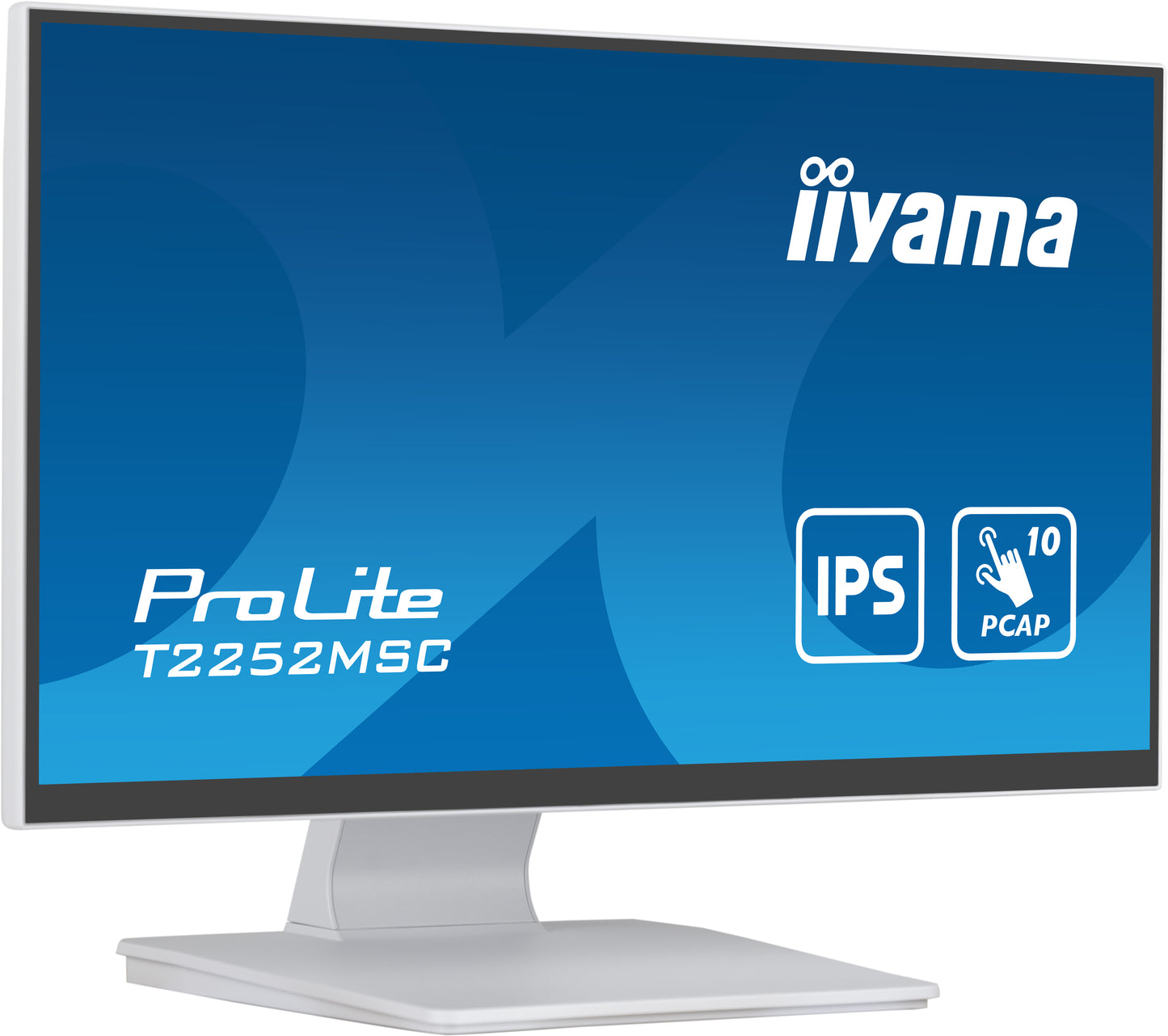 iiyama ProLite T2252MSC-W2 computer monitor 54.6 cm (21.5") 1920 x 1080 pixels Full HD LCD Touchscreen Table White