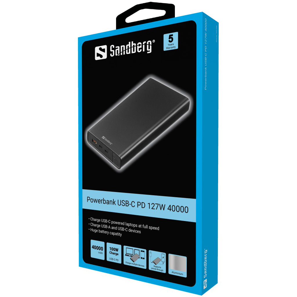 Sandberg Powerbank USB-C PD 127W 40000