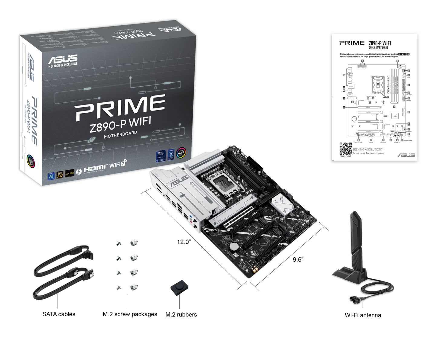 ASUS PRIME Z890-P WIFI Intel Z890 LGA 1851 (Socket V1) ATX