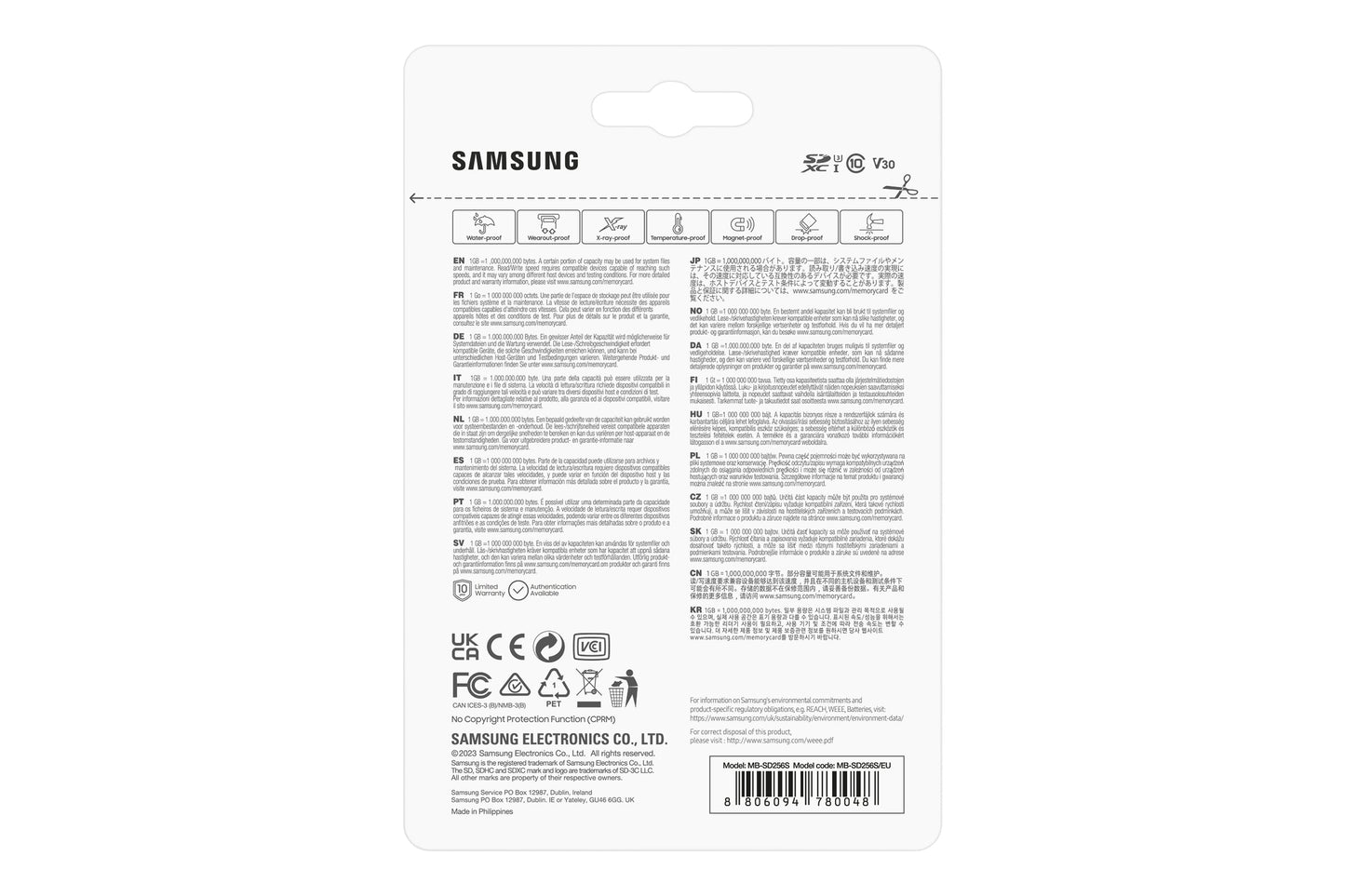 Samsung PRO Plus MB-SD256S