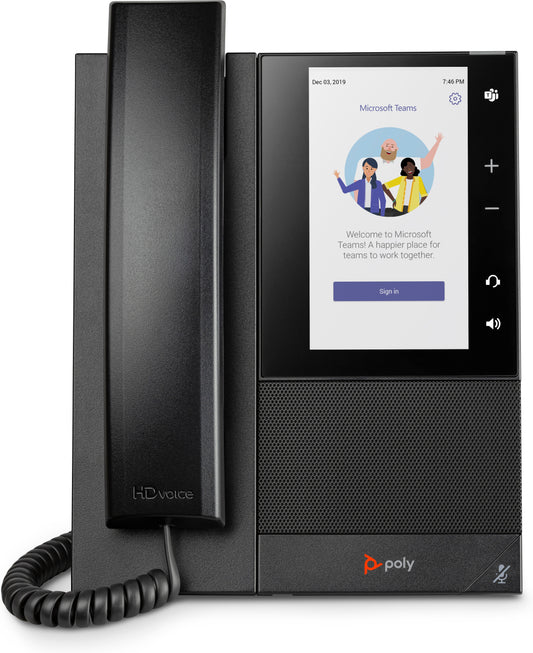 POLY CCX 505 Business Media Phone for Microsoft Teams and PoE-enabled