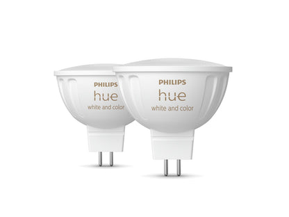 Philips Hue White and colour ambience MR16 Smart lighting spot Bluetooth/Zigbee 6.3 W