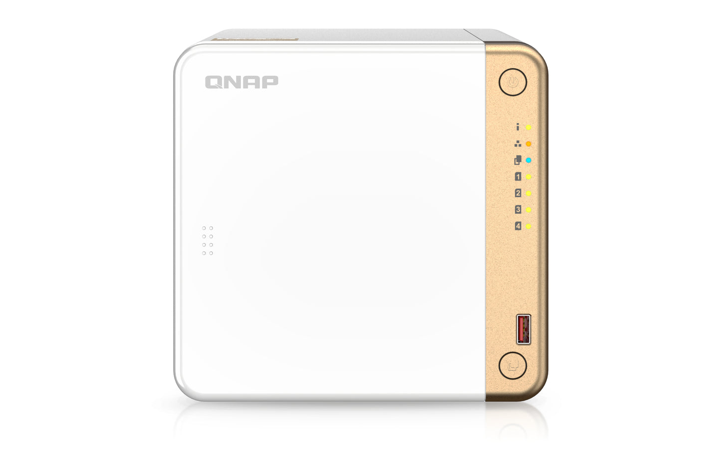 QNAP TS-462-4G NAS/storage server Tower Intel® Celeron® N4505 2 GB DDR4 0 TB QNAP QTS White