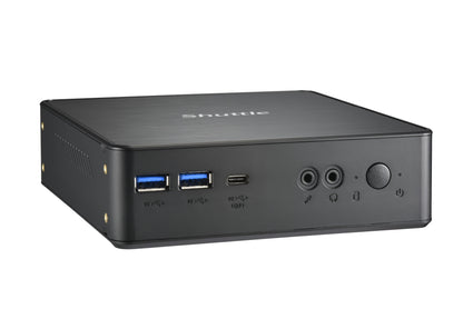 Shuttle XPC Nano PC NC40U3, Intel Core i3-1215U, 1x HDMI, 1x DP,1xUSB-C/DP, 6x USB3.2, 1x 2.5" bay, 2x M.2, 1x LAN, RAID, 24/7 permanent operation, incl. VESA & Stand