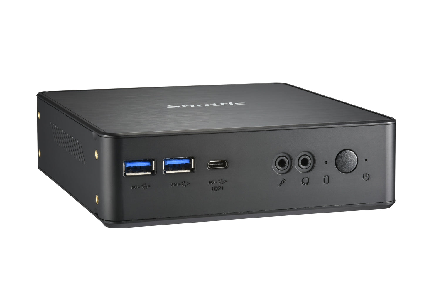 Shuttle XPC Nano PC NC40U, Intel Celeron 7305U, 1x HDMI, 1x DP,1xUSB-C/DP, 6x USB3.2, 1x 2.5" bay, 2x M.2, 1x LAN, RAID, 24/7 permanent operation, incl. VESA & Stand