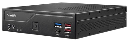 Shuttle Slim PC DH670V2 , S1700, 2x HDMI, 2x DP , 2x 2.5G LAN, 2x COM, 8x USB, 1x 2.5", 2x M.2, 24/7 permanent operation, incl. VESA