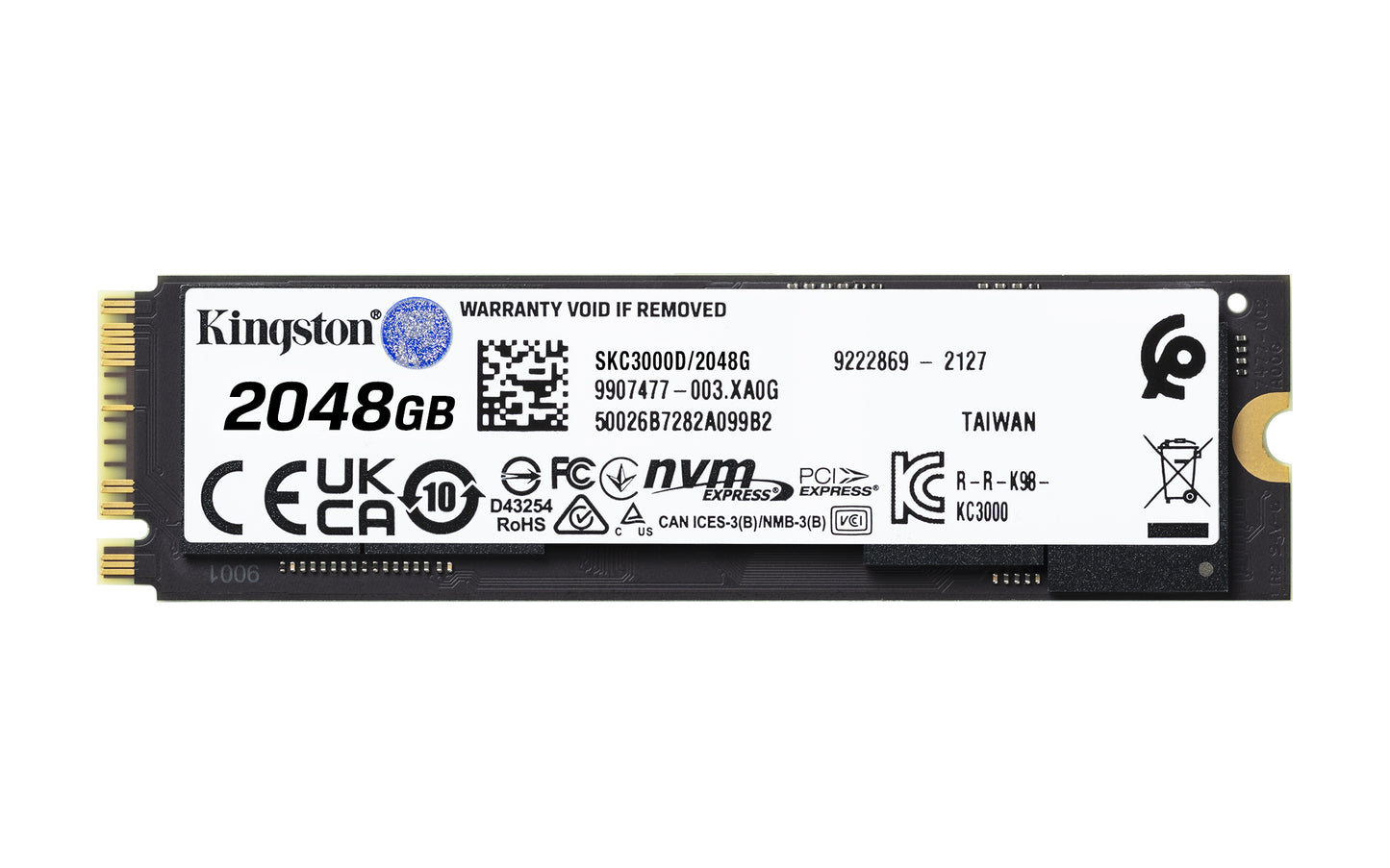 Kingston Technology 2048G KC3000 M.2 2280 NVMe SSD