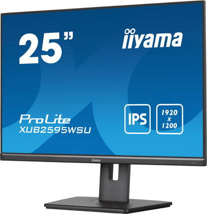 iiyama ProLite XUB2595WSU-B5 computer monitor 63.5 cm (25") 1920 x 1200 pixels WUXGA LED Black