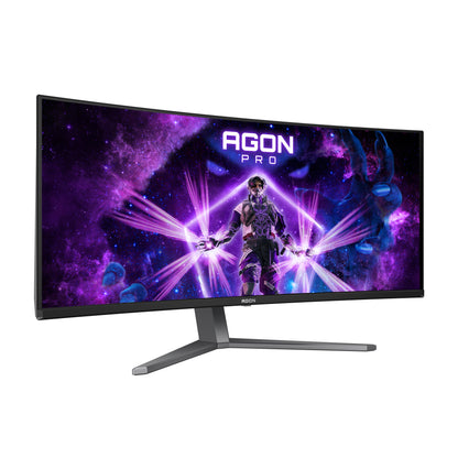 AOC AGON PRO AG346UCD computer monitor 86.4 cm (34") 3440 x 1440 pixels Wide Quad HD QD-OLED Black, Grey