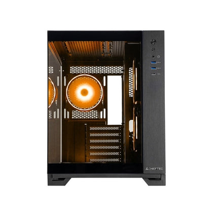 Chieftec Visio GM-30B-TG-OP schwarz Tempered Glass x 2