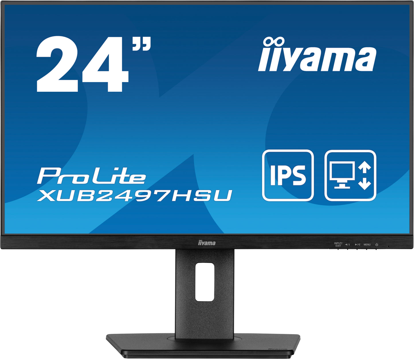 iiyama XUB2497HSU-B2 computer monitor 60.5 cm (23.8") 1920 x 1080 pixels Full HD LED Black