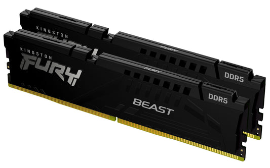 Kingston Technology FURY Beast 64GB 6000MT/s DDR5 CL36 DIMM (Kit of 2) Black EXPO