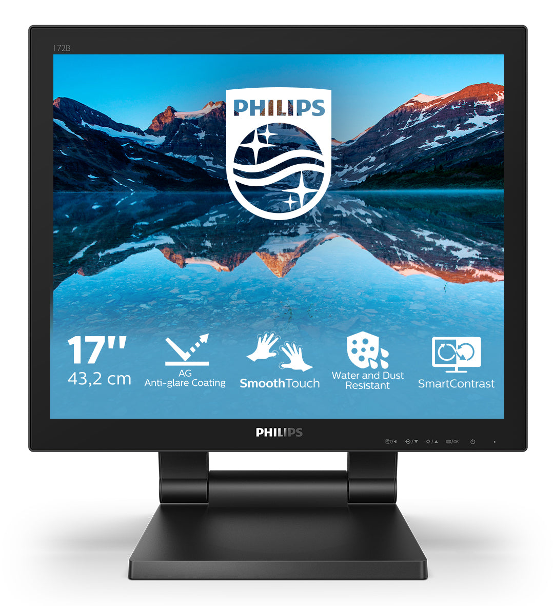 Philips 172B9TL/00 computer monitor 43.2 cm (17") 1280 x 1024 pixels Full HD LCD Touchscreen Black