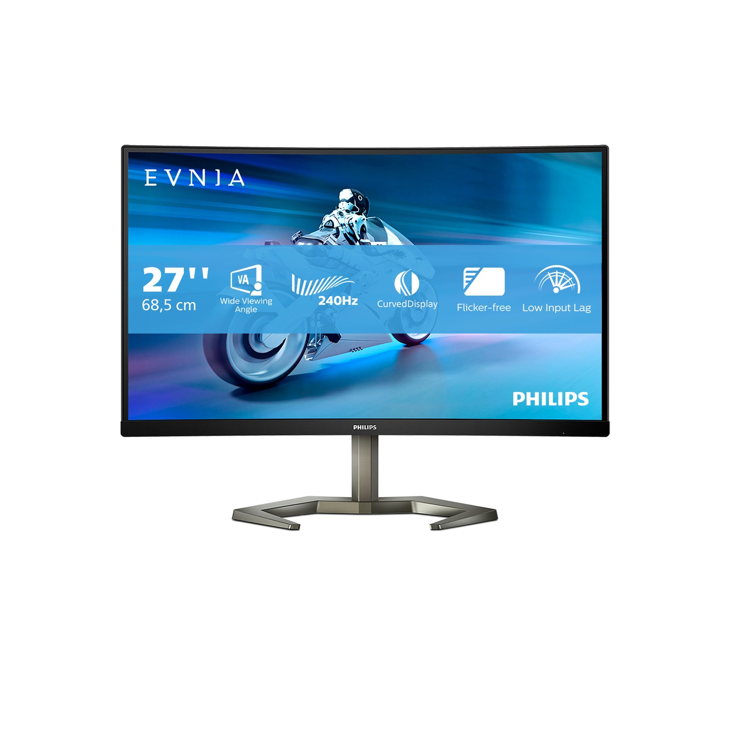 Philips Evnia 27M1C5200W/00 computer monitor 68.6 cm (27") 1920 x 1080 pixels Full HD LCD Black