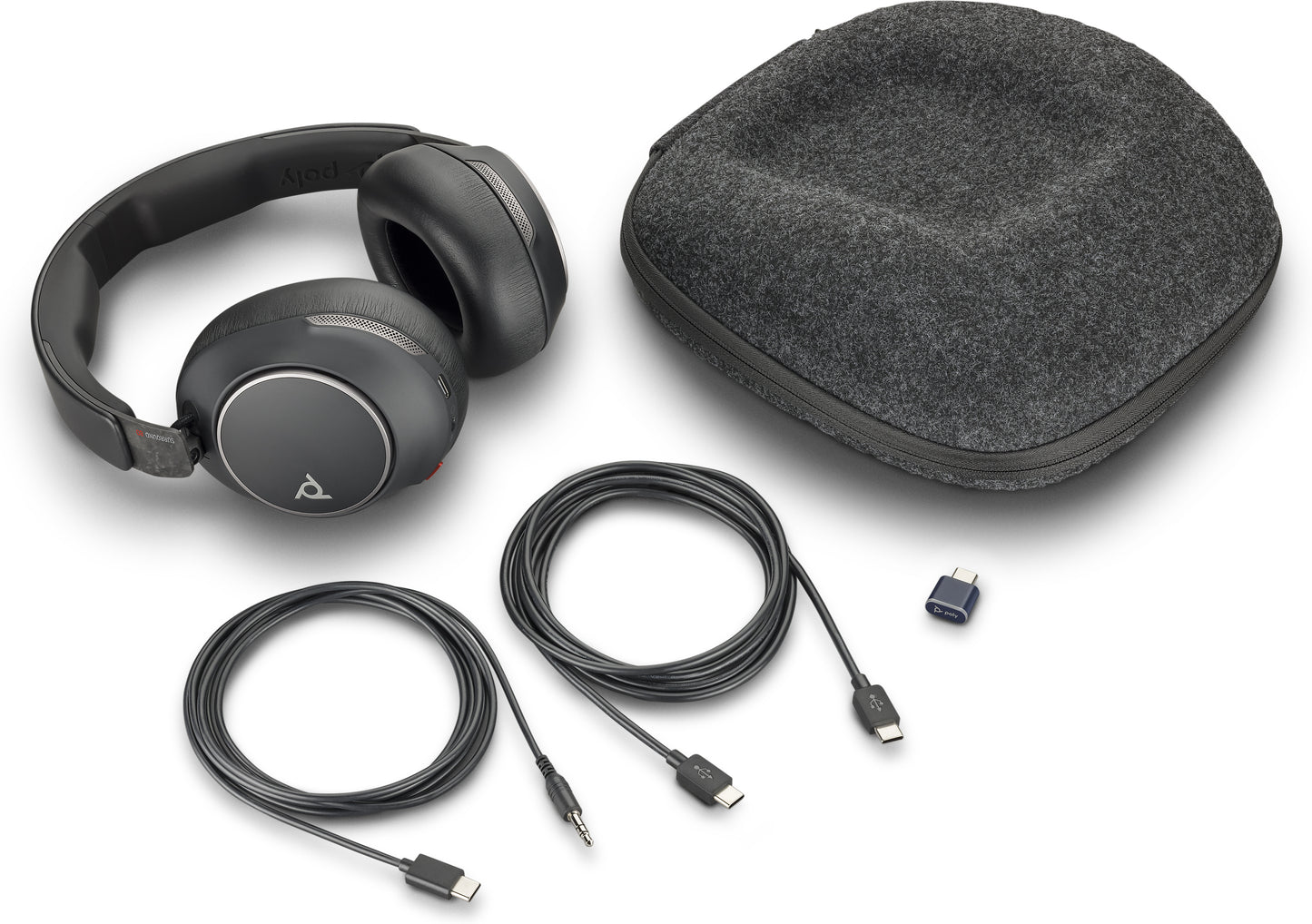 POLY Voyager Surround 80 UC USB-C Headset +USB-C/A Adapter