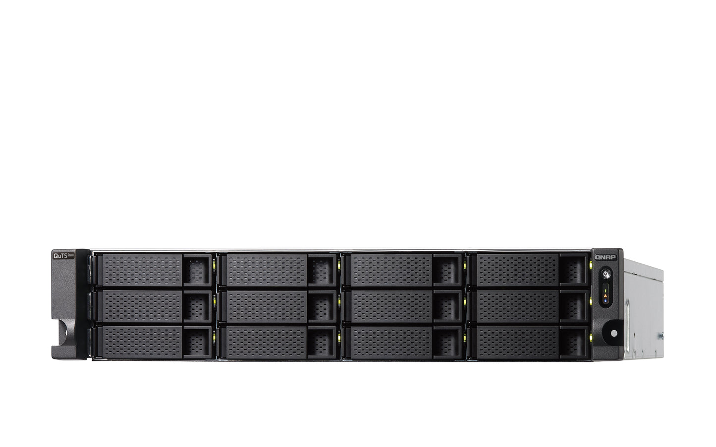 QNAP TS-H1886XU-RP-R2 NAS Rack (3U) Intel® Xeon® D D-1622 32 GB DDR4 0 TB QuTS hero Black, Grey