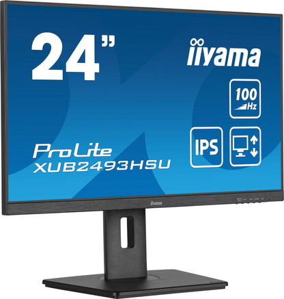 iiyama ProLite XUB2493HSU-B6 computer monitor 60.5 cm (23.8") 1920 x 1080 pixels Full HD LED Black