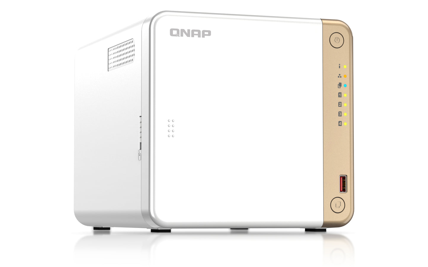 QNAP TS-462-4G NAS/storage server Tower Intel® Celeron® N4505 2 GB DDR4 0 TB QNAP QTS White