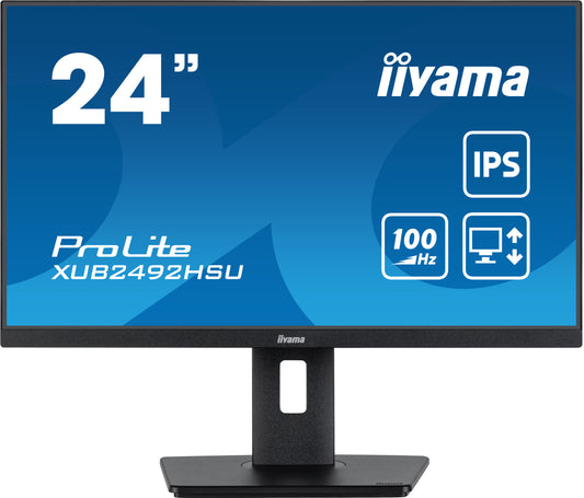 iiyama XUB2492HSU-B6 computer monitor 60.5 cm (23.8") 1920 x 1080 pixels Full HD LED Black