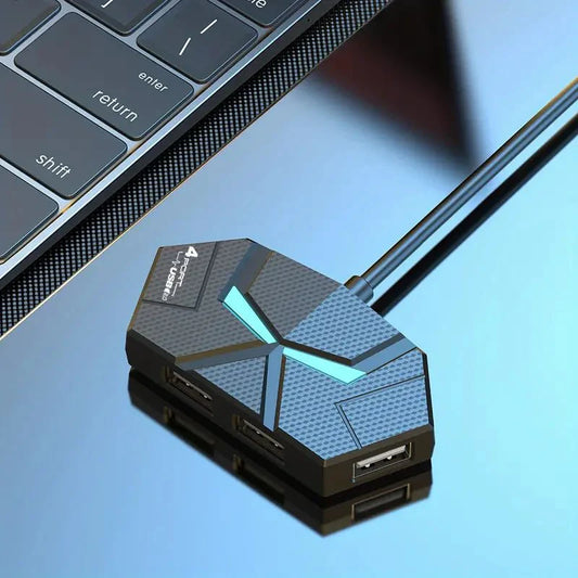 PC-Link 4-Port USB Hub 2.0 Splitter with LED Atmosphere Light - TECHDIRECT GAMEFORCE.IE -  Ireland - Carlow - Dublin - Cork