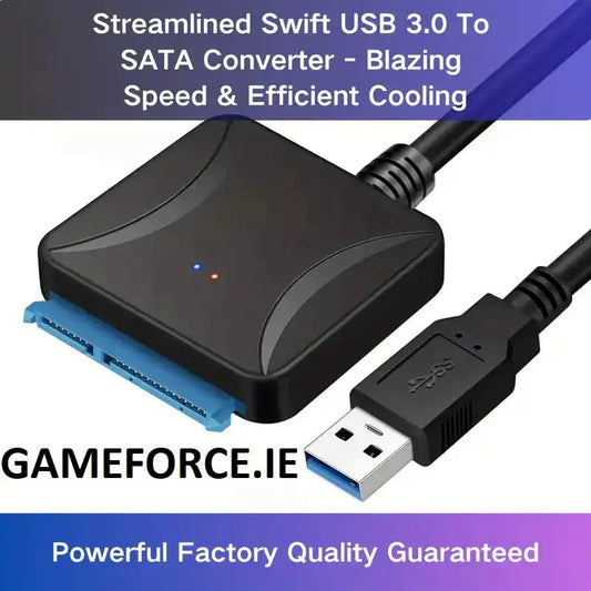 PC-LINK High-Speed USB 3.0 to SATA Converter - Flat, 20-Pin ATX Connector, Efficient Heat Dissipation - TECHDIRECT GAMEFORCE.IE -  Ireland - Carlow - Dublin - Cork