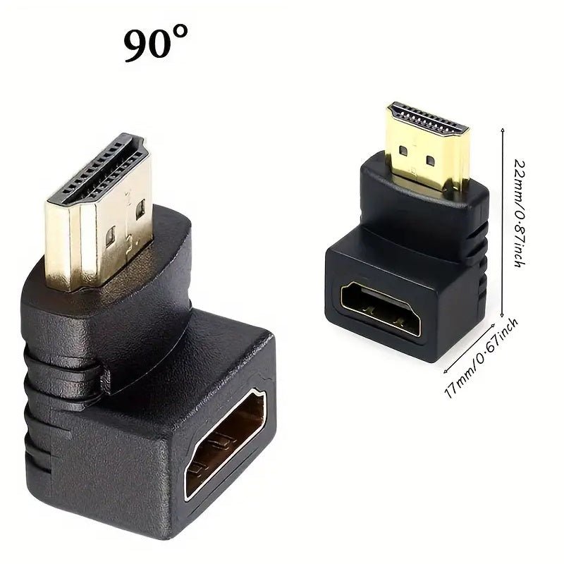 PC-LINK HDTV MALE TO FEMALE HDMI 90 DEGREE ANGLE ADAPTER - TECHDIRECT GAMEFORCE.IE -  Ireland - Carlow - Dublin - Cork