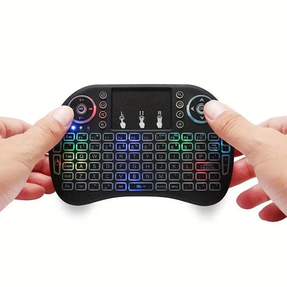 PC-Link I8 2.4Ghz 7-Color Backlit Mini Keyboard Touchpad Mouse with Marquee Effect - TECHDIRECT GAMEFORCE.IE -  Ireland - Carlow - Dublin - Cork