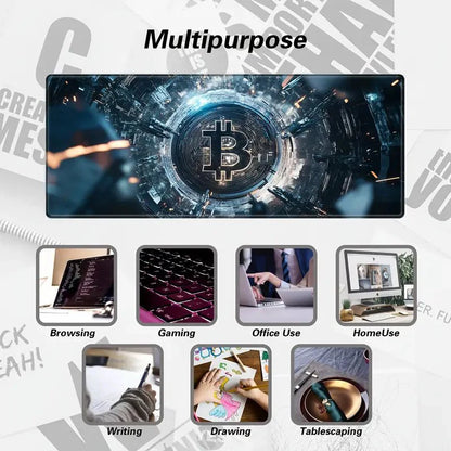 Bitcoin Themed Gaming Mouse Pad 800mm x 400mm - TECHDIRECT GAMEFORCE.IE -  Ireland - Carlow - Dublin - Cork